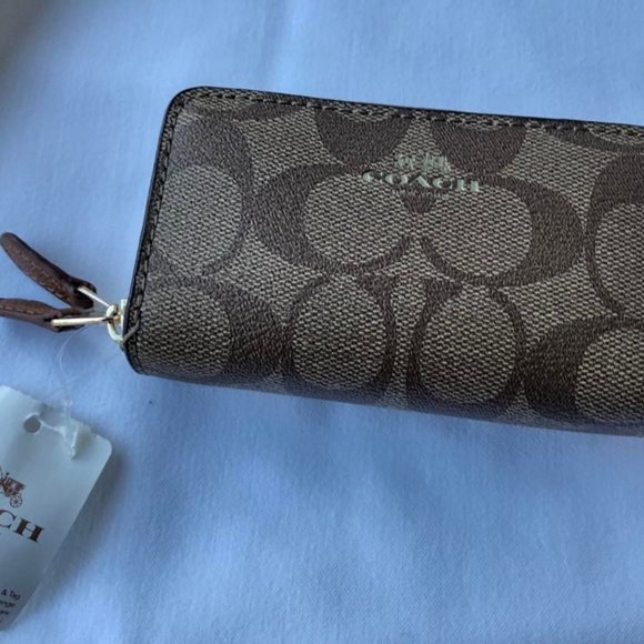 NEW! COACH Double Zip PVC Coin Case - Picture 2 of 4